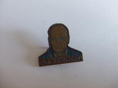 Sir Winston Churchill licht blauw